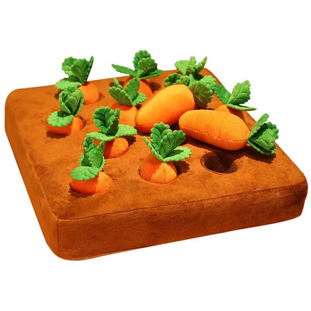 Manufacturer Wholesale Eco-Friendly Luxury Dog Toy Carrot Plush with Pull Radish Chew Pet Interaction Stuffed Snuffle Mat Plush