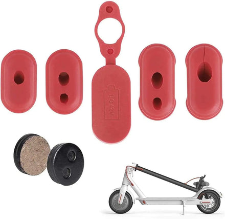 Mi M365 Silicone Charge Port Cover Rubber Plug Silicone Plug Red Charging Dust Cover Replacement Port Cover for M365 Scooter