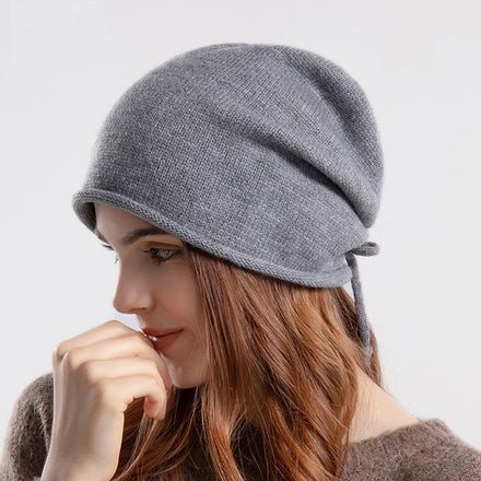 Custom logo Slouchy Beanie Knit Warm Beanie Hats Winter Hats Skull Caps for Women