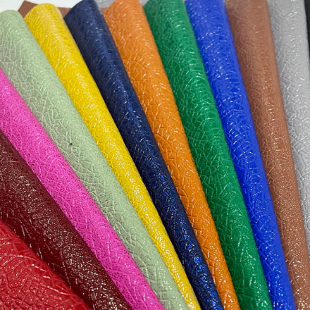 Christmas Crafts Metallic Glitter Print TPU Pu Leather Fabric Pu Faux Vegan Synthetic Sheer Notebook TPU Vegan Leather Rolls