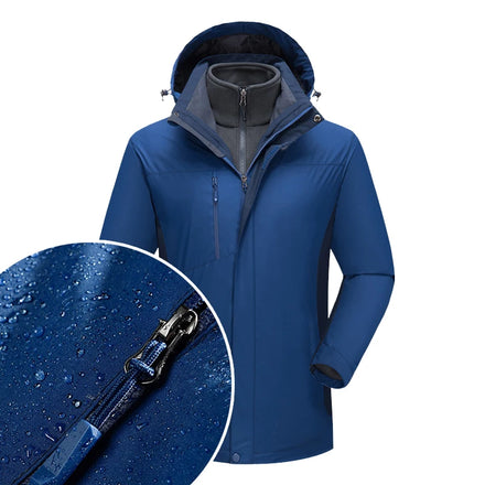 Winter 3-in-1 Ski Parka: Warm Insulated Inner Layer + Weather-Resistant Outer Shell Perfect for Ski Trips & Snow Adventures