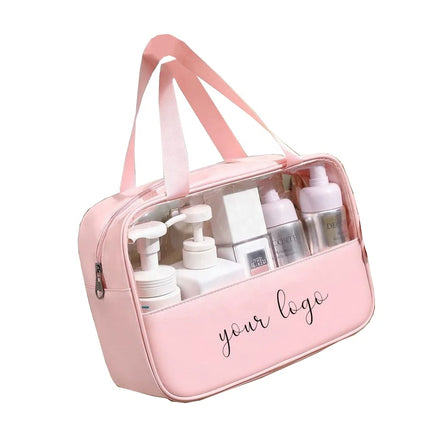 Custom Logo PVC Organizer Cosmetic Bag Multi-Functional Portable Travel Toiletry Bag