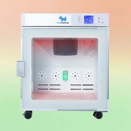 Petsproofing Full-automatic Professional Pet Cat Dog Grooming Hair Stand Dry Room Dryer Machine Cabinet