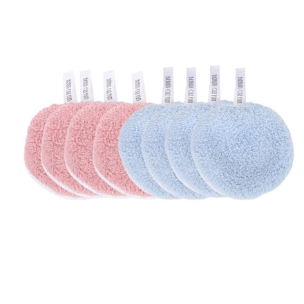 Low MOQ Microfiber Reusable Cotton Rounds Makeup Remover Pads Cloth Facial Cleaning Pad