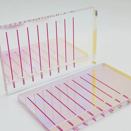 Hot Selling Lash Tile butterfly Heart Shape Eyelash Extension Acrylic Lash Palette Lash Tile with Magnet
