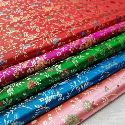 Weaving Practical Fashion Brocade Fabric 90cm Jacquard Embroidery Poly for Kimono Curtain Suit Home Textile Cloth Skirt Coat