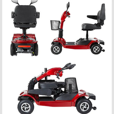 Featherweight 4-Wheel Electric Mobility Scooter for Handicapped and Elderly People