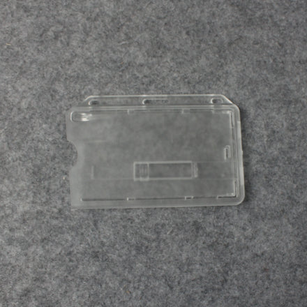 BSCI Transparent pp Credit Card Holder Hard Plastic Hard Horizontal Id Holder