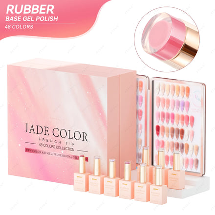 JTING Valentine's Day New Arrival 48colors Rubber Base Gel Polish Collection Set Box Free Unique Color Books Gel Nail Polish