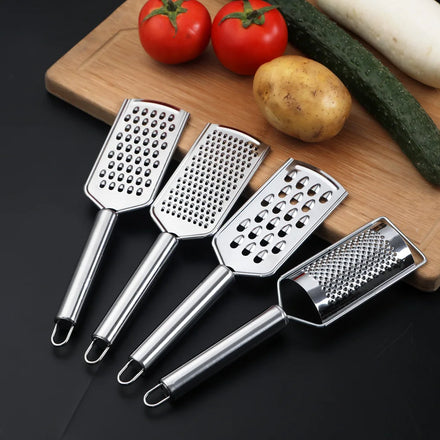 Wholesale Manual Kitchen Gadgets Garlic Grinder Vegetable Slicer Grater Stainless Steel Cheese Grater