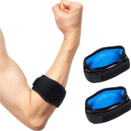 Adjustable Forearm Support Band Neoprene Silicone Compression Pad Elbow Strap Bursitis Golfers Tendinitis Effective Protection