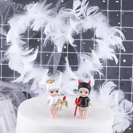 Little Fairy Cake Decoration Feather Variety Feather Heart Feather Cake Decoration