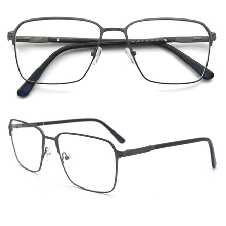 Big Frame Square Business Style Oversized Computer Glasses Frame for Unisex Adults Durable Optical Eyeglasses HG7062