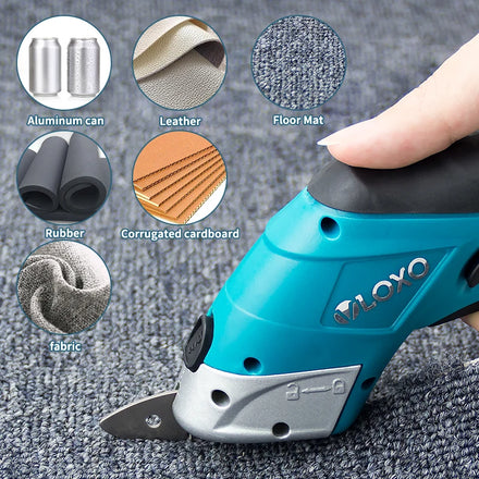 Lithium Battery Charging Cordless Fabric Cutting Scissors Cloth Textile Electric Scissors
