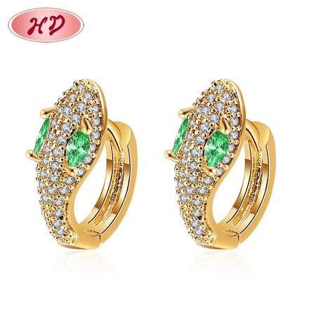 Custom Fish Jewelry Drop Huggie Earring Animal Clover Jewelry for Women
