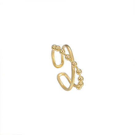 Fine Jewelry Real Gold Plated Unique Cross Style Finger 3925 Sterling Silver Jewelry Ring