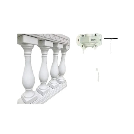 Hot Sale ABS Decorated Plastic Baluster Concrete Mold Balusters Mouldings for Decorative and Frame Cement Balusters Molds