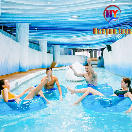 Manufacturer Supply Pure PVC Fiberglass Pool Slide Swim Ring Inflatable Water Park Single Tube for Wave Pool Float