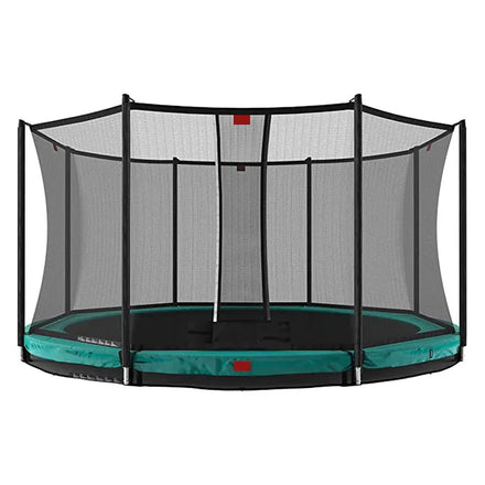 Zoshine 10FT Outdoor Inground Trampoline Bungee Pumpkin Park Protective Net PVC Polypropylene Foam Certified Kids Adults
