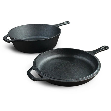 Cast Iron Cookware Round Dutch Oven with Handle Lid