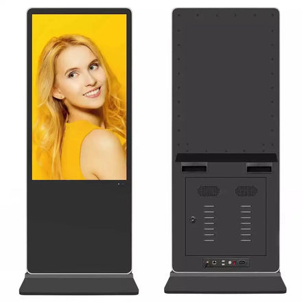 Floor Standing 43 Inch Android Video LCD Advertising Player Kiosk Vertical Totem Digital Touch Screen Signage Display