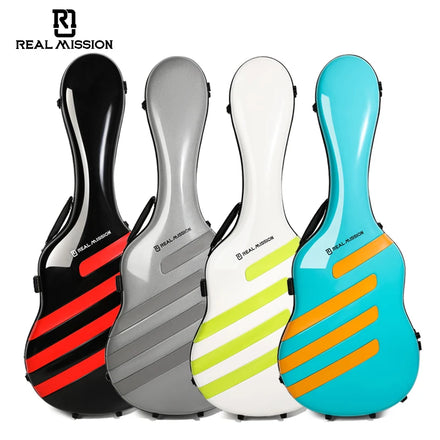 Wholesale Custom Fluorite Mission Guitar Case Bag Real Fiberglass Hard Case for Electric Bass & Classical Guitar