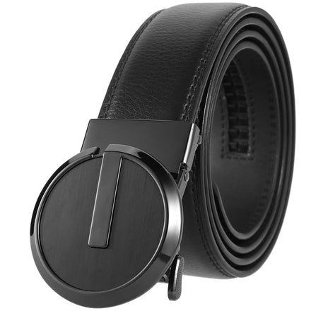 LY36-00007-1 Men's Black Business Red White Light Cow Blue Belt Wholesale