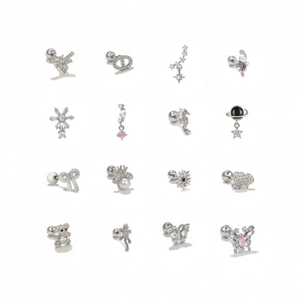 Paw Print Studs Earrings Hypoallergenic Jewelry Gift for Women Puppy Dog Cat Pet Earrings with Zirconia Paw Screw Back Earrings