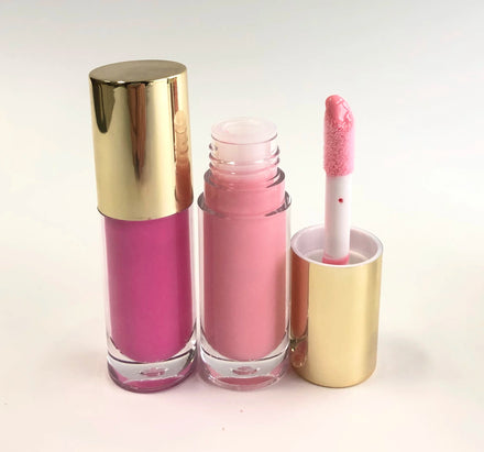 OEM Herbal Liquid Lip Gloss-Long-lasting Sunscreen & Waterproof Formula Sample Size with Custom Logo Option