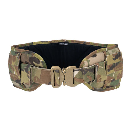 TOPTACPRO 500D Cordura Patrol Belt Camo Nylon Tactical MOLLE Belt Padded Modular Tactical Riggers Belt