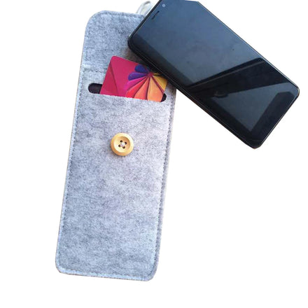Customizable Felt Mobile Phone Bag Sleeve for Promotions Premium Phone Covers