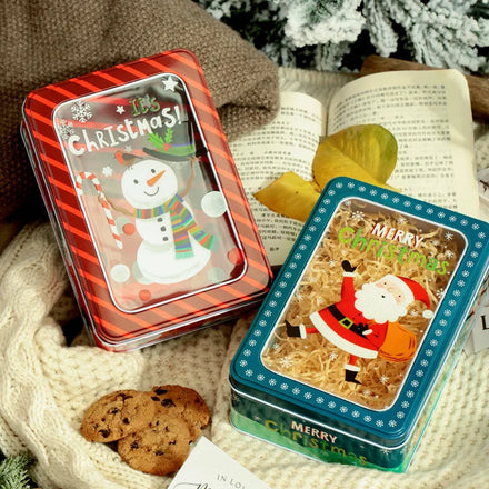 New Christmas Decorations Square Children's Small Gifts Christmas Gifts Candy Biscuit Box