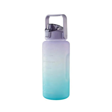 High Temperature Resistance Fitness Plastic Straw Sports Bottle Time Marker Inspirational Water Bottle