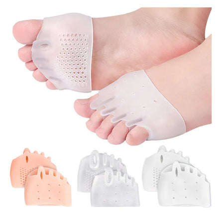 Shoe Insoles Women Toe Separator Foot Care Products Pain Relief Forefoot Pads Shoe Pad Orthopedic Comfortable Silicone Insoles