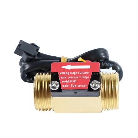 Brass 1/2 3/4 1 3 Water Flow Sensor Flowmeter with Diaphragm Structure Hall Flow Sensor for Water Liquid Control Switch