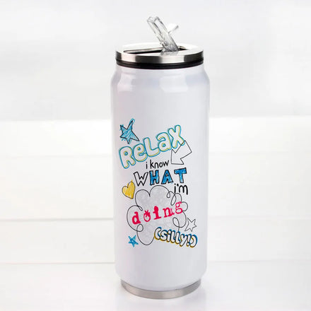 Topjlh Double Wall Can Stainless Steel Soda Beer Tin Can Shaped Tumbler 12oz Sublimation Skinny Beer Cola Can Tumbler