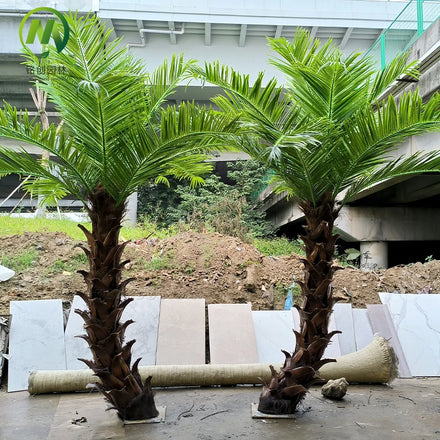 Wholesale Artificial Palm Tree Preservation Trunk High Simulation Coconut Tree Date Palm Tree for Indoor or Outdoor Decoration