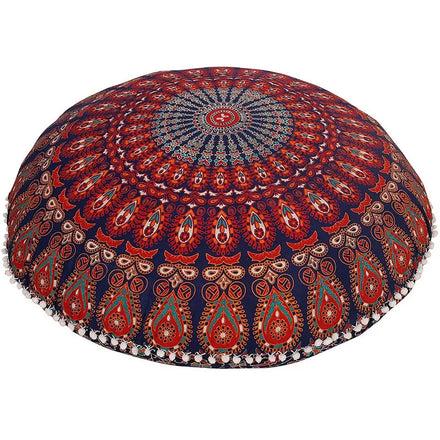 Hot Sale Product Mandala Floor Pillow Cushion Bohemian Meditation Cushion Meditation Cushion Cover Round Poof Pouffe Foot