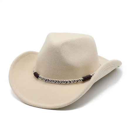 Wholesale 2023 New Women Men Wide Brim Retro Cowboy Hat