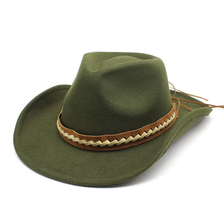 Wide Brim Fedora Hat Women Men Pentagram Bell Sunscreen Warm and Sunshade Jazz Cowboy Hats