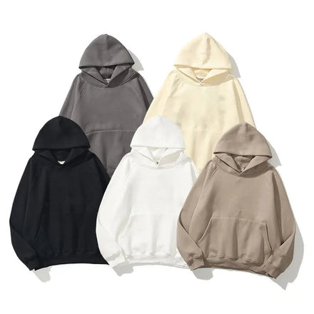 100%Cotton Oversize Loose Fit Heavy Weight Crewneck Sweatshirt and Custom Embossed Women and Men's Hoodies