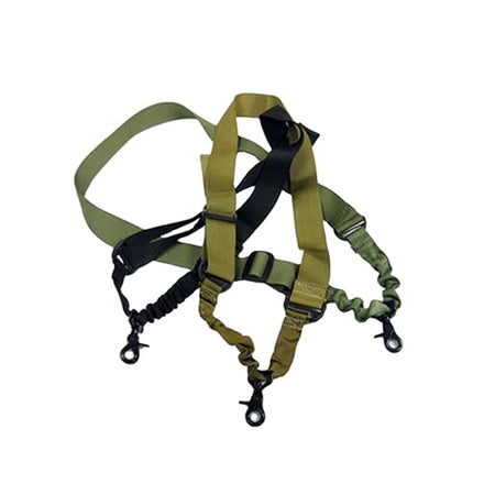 Wholesale Nylon Webbing Elastic One Point Sling Strap Lanyard Swivel Hook for Outdoor