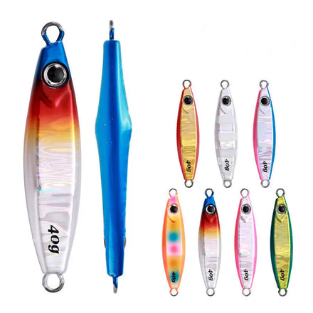 Wholesale 3D Eyes Metal Jig Lead Fish Lure Bream Bait 40g/60g/80g/100g Sea Bass Fishing Jigging Lure