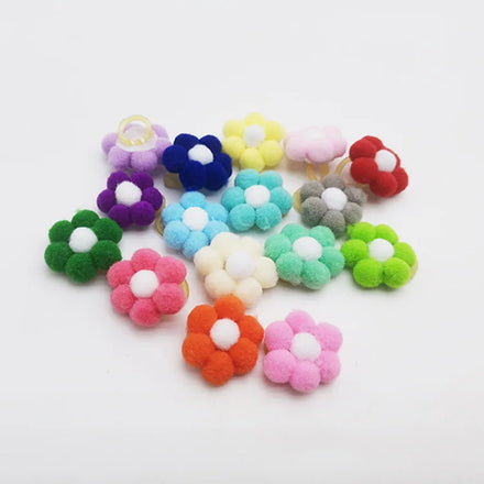 Pet Accessories Hot Sale Fiber High Quality Good Looking Pet Dogs Hair Accessories Dog Rubber Bow