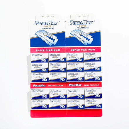 Pearlmax Hight Quality Barber Razor Double Edge Blades for Men`s Shaving Stainless Steel Blade