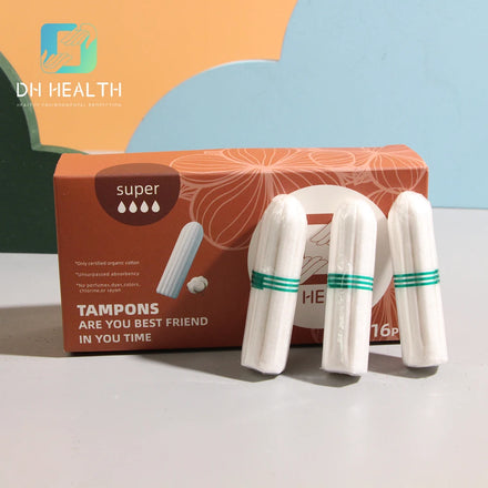 100% Organic Cotton Tampon Non-Aplicator Large Absorption Non-Allergenic Convenient Organic Best Product