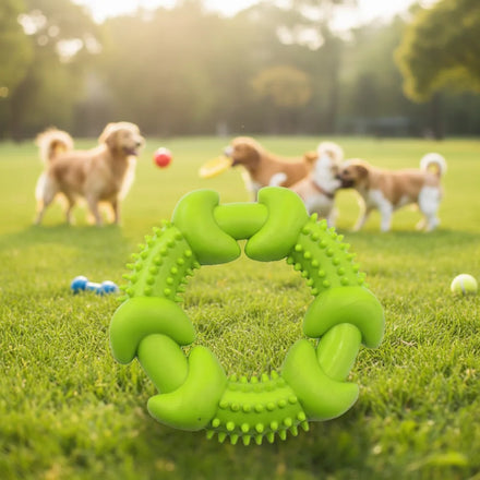 Wholesale Evernew Classic Eco-Friendly Interactive Pink Rubber Dog Chew Toy Circle Shape Ball with Milk Flavor Durable Zhejiang