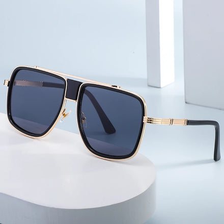 New Big Frame Sunglasses for Men Europe and America Box Sunglasses for Men Fashion Glasses