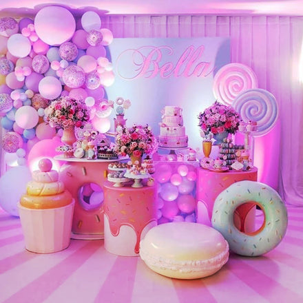 Wholesale Macaroon Donut Hamburger Stool Children's Birthday Party Decorations Ornaments Photography Props