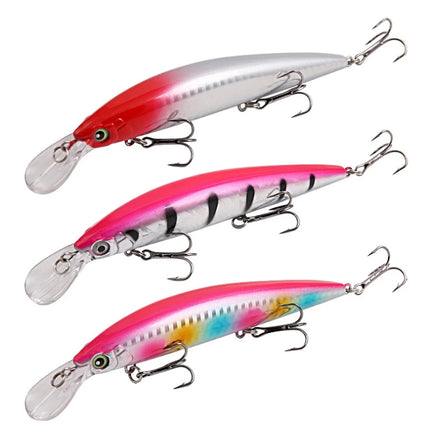 New 7 Colors Luya Fishing Lures Laser Minow Lead Block + Strengthened Treble Hooks 15.2cm 36g Sea Fishing Bait
